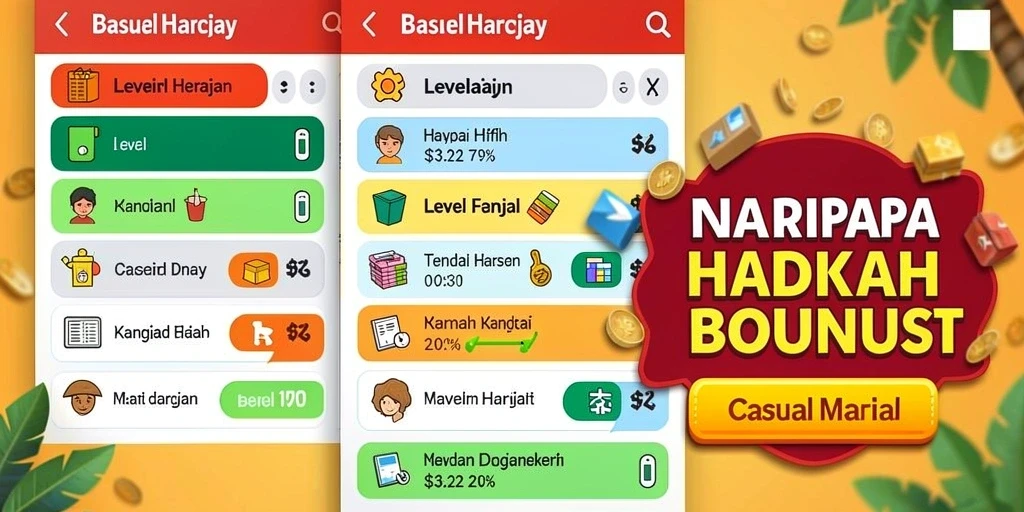 Hadiah menarik menunggu setiap pemain yang beruntung.