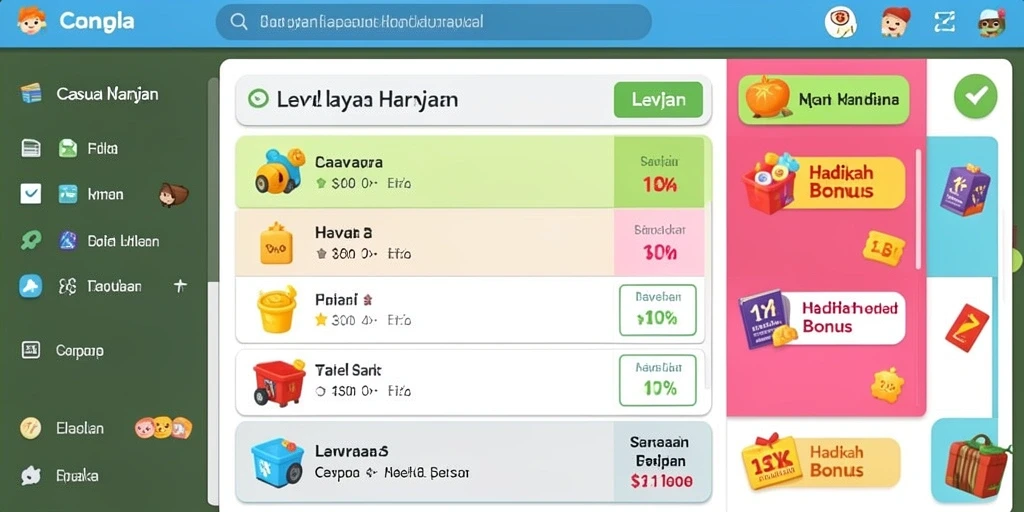 Bonus menarik untuk pengguna baru.