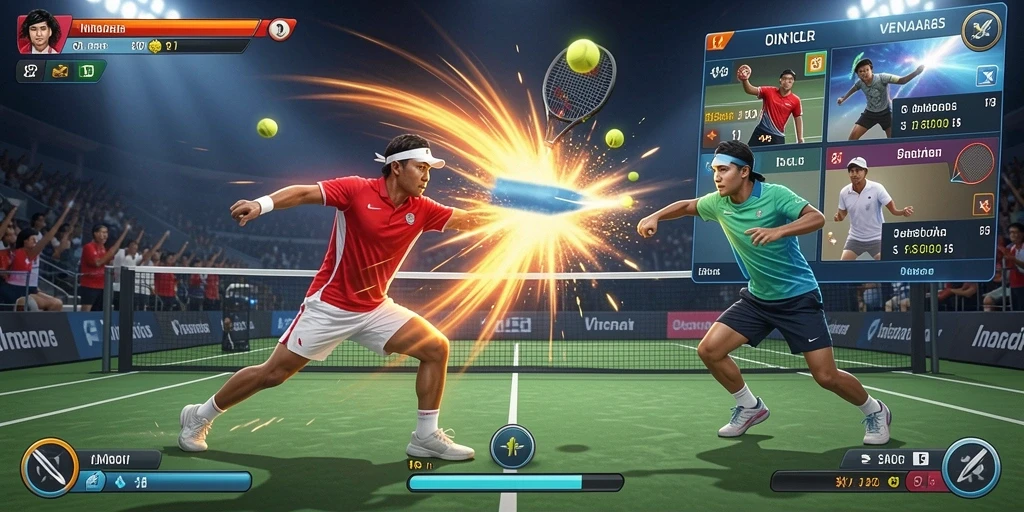 Screenshot ini memperlihatkan level terbaru yang menantang.